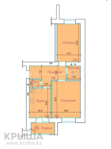 2-комнатная квартира, 63 м², 8/9 этаж, Ауэзова 213б