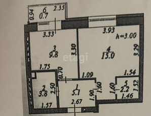 Продажа 1-комнатной квартиры, 37 м, Айтматова, дом 59