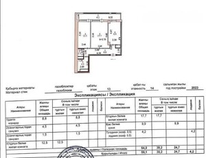 2-комн. квартира , 59.1м² , 13/14 этаж