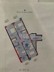 3-комн. квартира , 101.51м² , 2/12 этаж