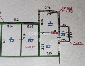 3 комнатная квартира, мкр Каргалы 127/7