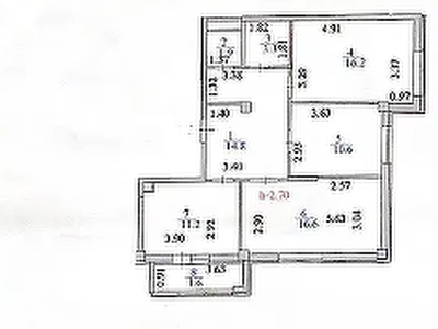 3-комн. квартира , 76.2м² , 10/12 этаж