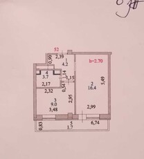 1 Комн.кв. в районе Сарыарка на Долгий срок