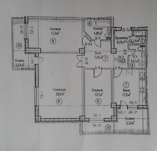 Продажа 3-комнатной квартиры, 97 м, Омарова, дом 5/1