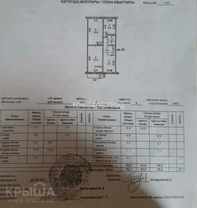 3-комнатная квартира, 63 м², 3/5 этаж, Мкр Салтанат 31