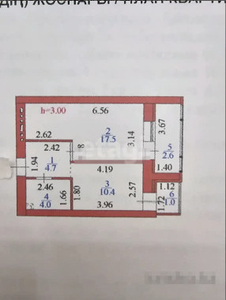 Продажа 1-комнатной квартиры, 41 м, Букейханова, дом 11