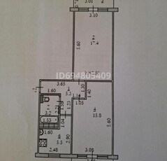 2 комнатная квартира, мкр 5, Есет батыра — СМ Дастархан