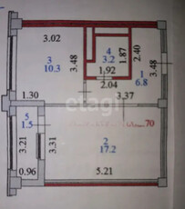 1-комн. квартира , 39м² , 8/14 этаж