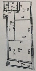 2-комн. квартира , 68.9м² , 13/13 этаж