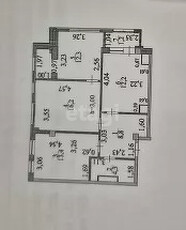 3-комн. квартира , 69м² , 3/6 этаж