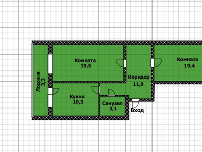 Продажа 2-комнатной квартиры, 67 м, Калдаякова, дом 26