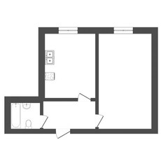 1-комн. квартира , 42м² , 6/9 этаж