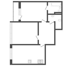 2-комн. квартира , 63м² , 2/5 этаж