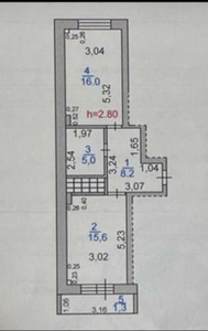 Продажа 1-комнатной квартиры, 46 м, Момышулы, дом 24