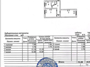 Продажа 2-комнатной квартиры, 51 м, Ауэзова, дом 52а - Республики