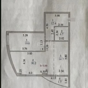 2-комн. квартира , 83.3м² , 8/20 этаж