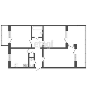 3-комн. квартира , 136.6м² , 13/19 этаж