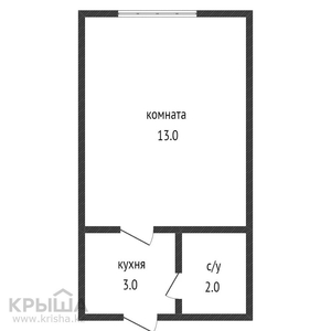 1-комнатная квартира, 18.3 м², 2/5 этаж, Чехова 106/2