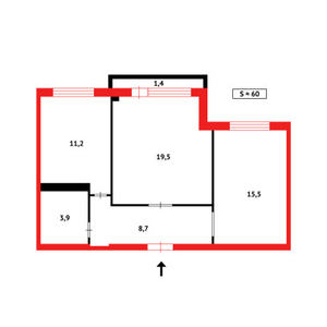 Продажа 2-комнатной квартиры, 60 м, Сарыарка