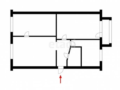 2-комн. квартира , 51м² , 2/9 этаж