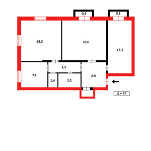 Продажа 3-комнатной квартиры, 74 м, Жанибекова