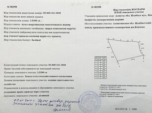 Продам участок Узынагаш 3.5га