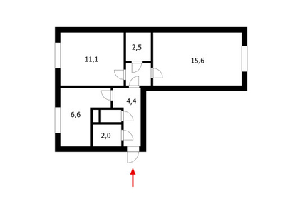 Продажа 2-комнатной квартиры, 48 м, Сейфуллина, дом 17