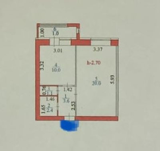 Продажа 1-комнатной квартиры, 38 м, Букейханова, дом 21/3 - Улы Дала