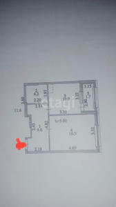 Продажа 2-комнатной квартиры, 43 м, Сыганак, дом 24