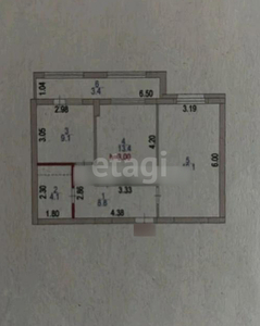 2-комн. квартира , 57.9м² , 12/12 этаж