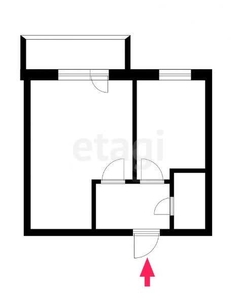 1-комн. квартира , 32м² , 3/5 этаж