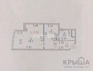 1-комнатная квартира, 33.7 м², 15/22 этаж, Сыганак