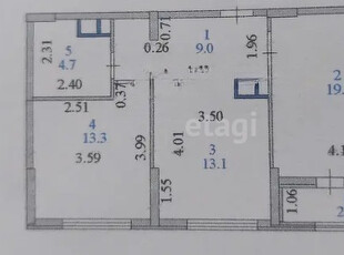 2-комн. квартира , 62м² , 12/18 этаж