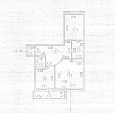 Продажа 2-комнатной квартиры, 62 м, Кордай, дом 77 - Кошкарбаева