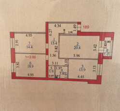 Продажа 3-комнатной квартиры, 89 м, Таттимбета, дом 16/1