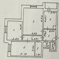 3-комн. квартира , 89.5м² , 2/16 этаж