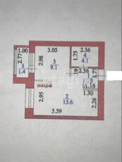 Продажа 1-комнатной квартиры, 34 м, Кургальжинское шоссе, дом 15/1