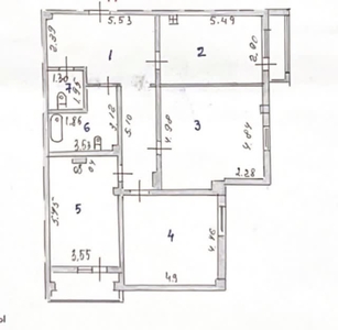 3-комн. квартира , 118м² , 8/16 этаж