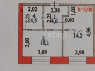 1-комн. квартира , 33.4м² , 9/10 этаж