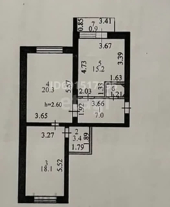 2-комн. квартира , 66.4м² , 3/9 этаж