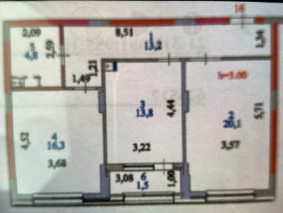 Продажа 2-комнатной квартиры, 69 м, Байтурсынова, дом 6 - С.Нурмагамбетова