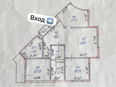 Продажа 4-комнатной квартиры, 157 м, Аль-Фараби, дом 110е