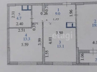 Продажа 2-комнатной квартиры, 62 м, Асфендиярова, дом 1