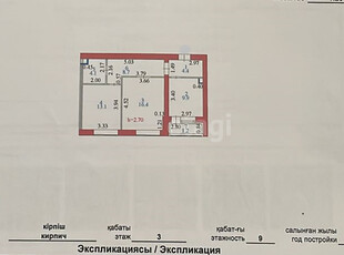 2-комн. квартира , 58м² , 3/9 этаж