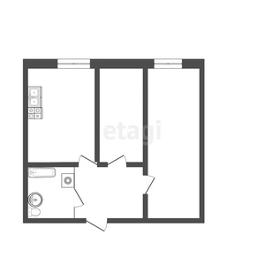 2-комн. квартира , 45м² , 3/5 этаж