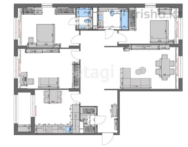 4-комн. квартира , 125м² , 7/12 этаж