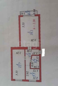 1-комн. квартира , 41.2м² , 7/11 этаж