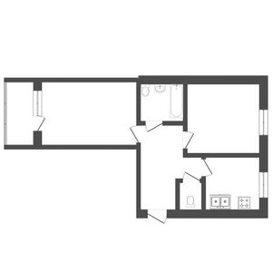 2-комн. квартира , 55м² , 4/9 этаж