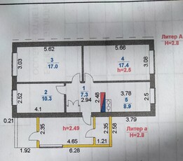 Продам 3-х комнатную квартиру в селе Карабулак