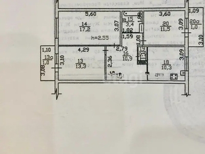 3-комн. квартира , 69м² , 3/5 этаж